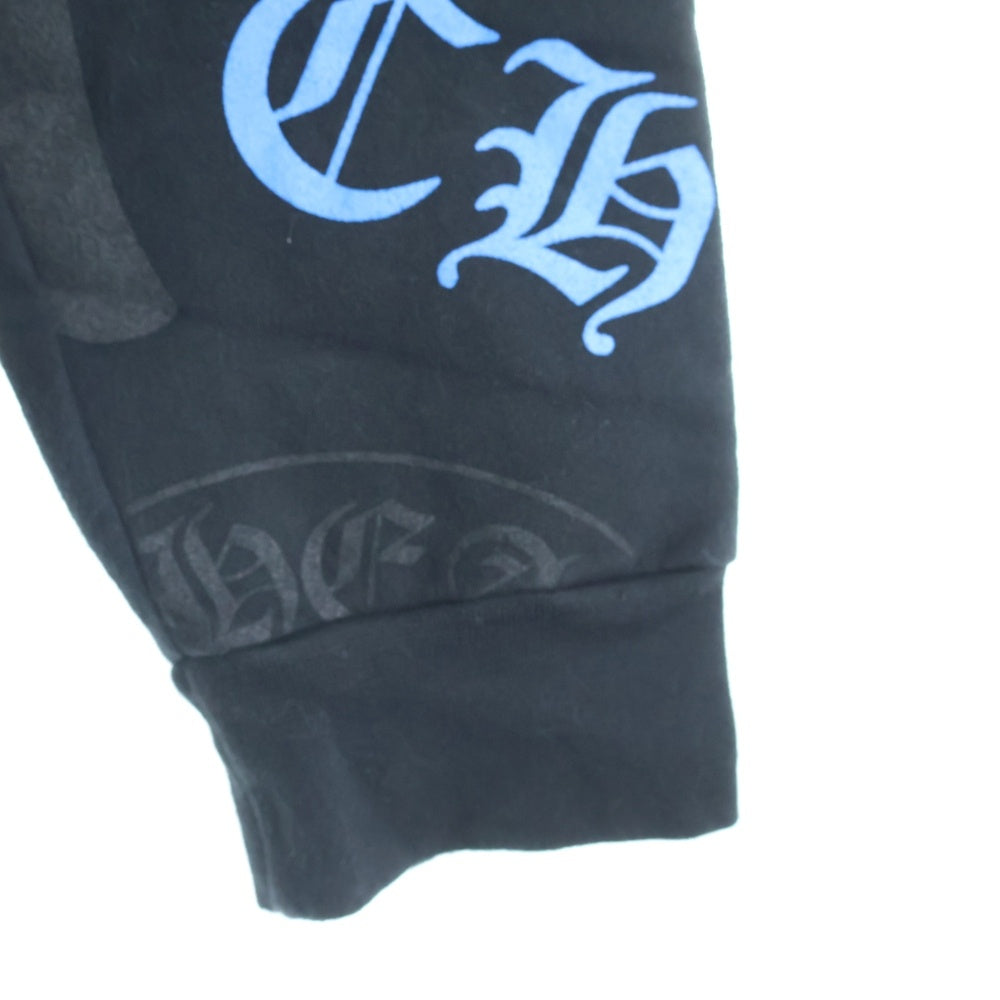 CHROME HEARTS(クロムハーツ) STENCIL HOODIE ステンシルプリント プルオーバーパーカー フーディー ブラック