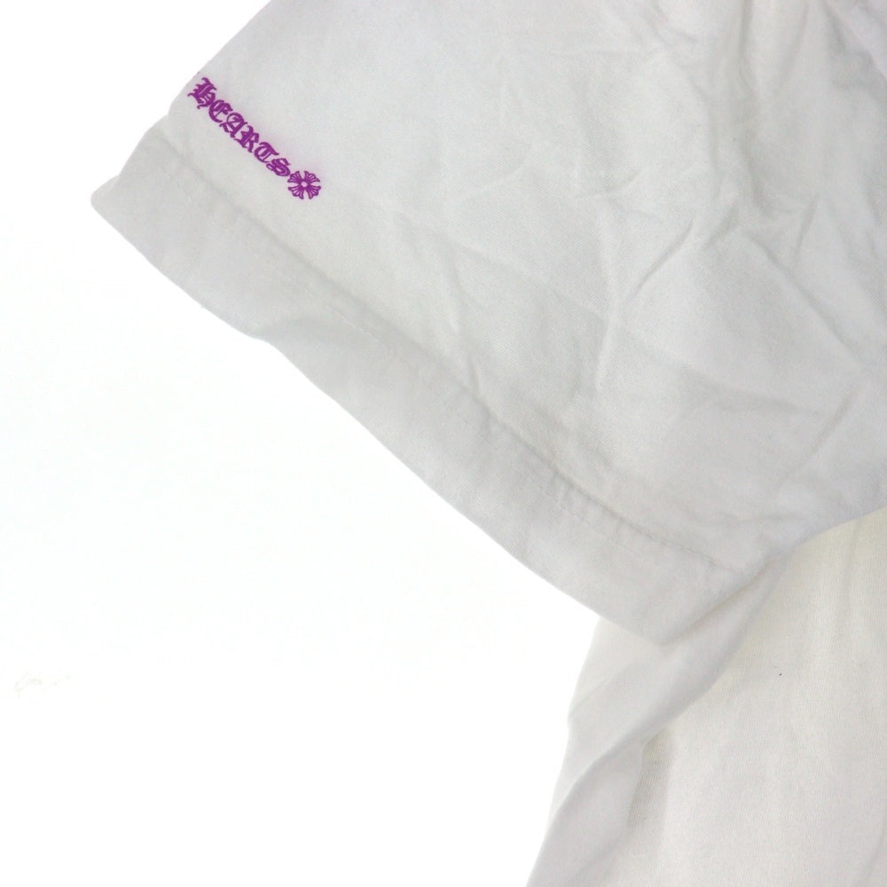 CHROME HEARTS(クロムハーツ) NECK LOGO TEE ネックロゴプリント クルーネック 半袖Tシャツ カットソー ホワイト