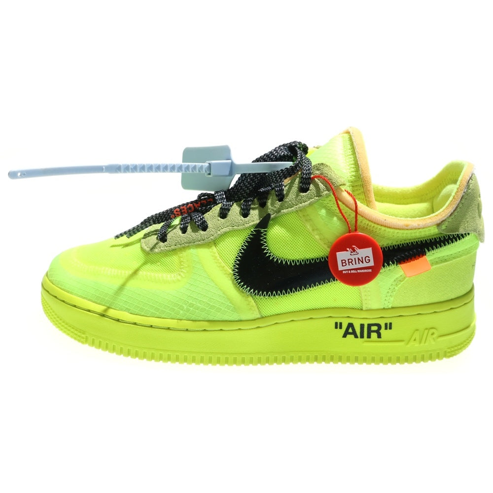 NIKE(ナイキ) ×OFF-WHITE THE 10 AIR FORCE 1 LOW VOLT AO4606-700 オフホワイト エアフォース 1 ローカットスニーカー シューズ イエロー US8/26.0cm