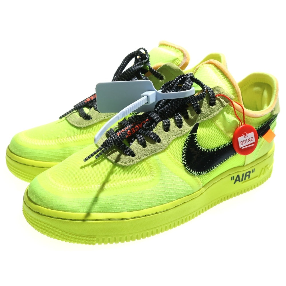 NIKE(ナイキ) ×OFF-WHITE THE 10 AIR FORCE 1 LOW VOLT AO4606-700 オフホワイト エアフォース 1 ローカットスニーカー シューズ イエロー US8/26.0cm