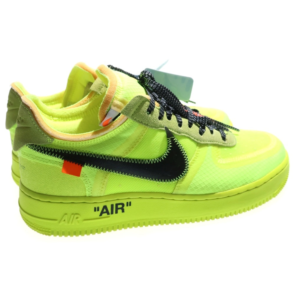 NIKE(ナイキ) ×OFF-WHITE THE 10 AIR FORCE 1 LOW VOLT AO4606-700 オフホワイト エアフォース 1 ローカットスニーカー シューズ イエロー US8/26.0cm