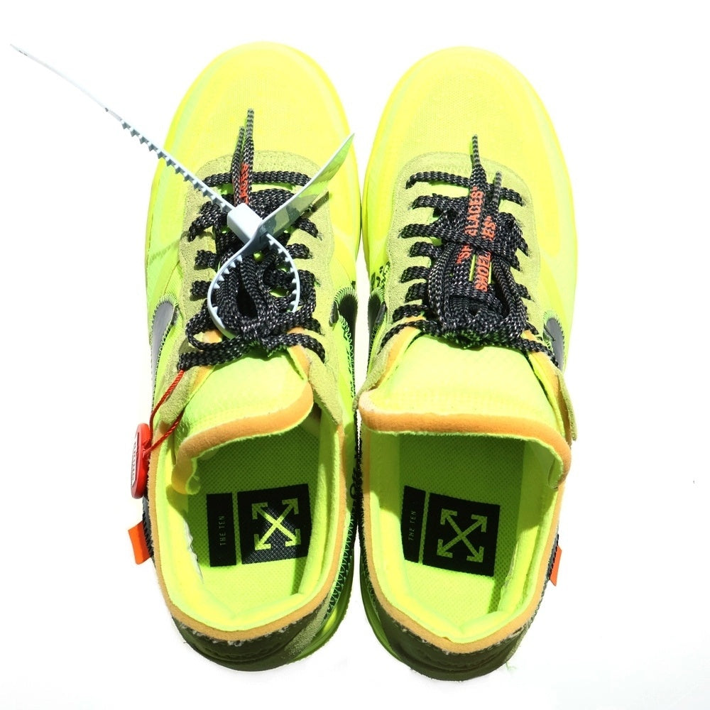 NIKE(ナイキ) ×OFF-WHITE THE 10 AIR FORCE 1 LOW VOLT AO4606-700 オフホワイト エアフォース 1 ローカットスニーカー シューズ イエロー US8/26.0cm