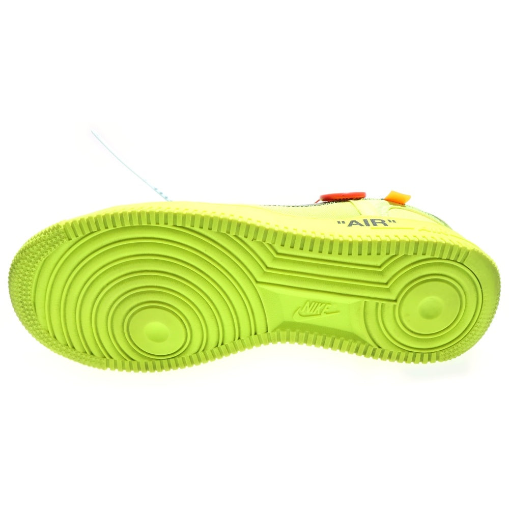 NIKE(ナイキ) ×OFF-WHITE THE 10 AIR FORCE 1 LOW VOLT AO4606-700 オフホワイト エアフォース 1 ローカットスニーカー シューズ イエロー US8/26.0cm