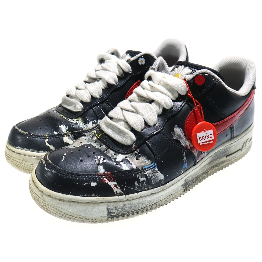 NIKE(ナイキ) ×PEACEMINUSONE AIR FORCE1 LOW PARA NOISE AQ3692-002 韓国限定 ピースマイナスワン パラノイズ ローカットスニーカー ブラック US9/27.0cm