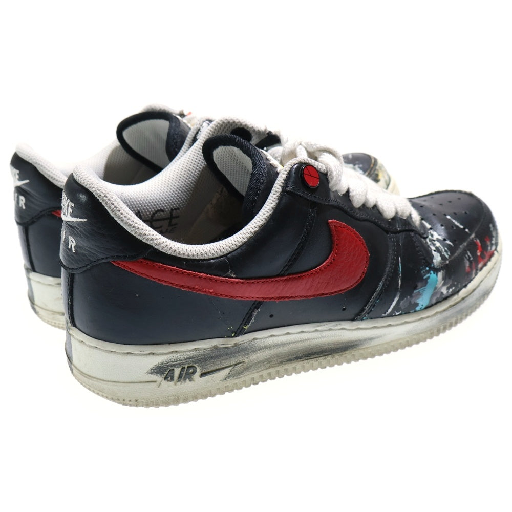 NIKE(ナイキ) ×PEACEMINUSONE AIR FORCE1 LOW PARA NOISE AQ3692-002 韓国限定 ピースマイナスワン パラノイズ ローカットスニーカー ブラック US9/27.0cm