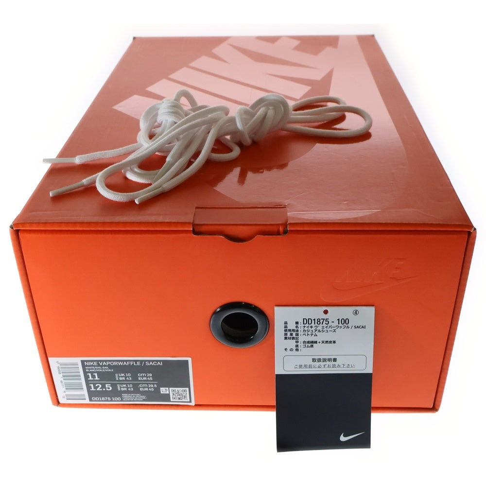 NIKE(ナイキ) ×sacai Vapor Waffle White Gum DD1875-100 サカイ ヴェイパーワッフル ホワイトガム ローカットスニーカー ホワイト US11/29.0cm