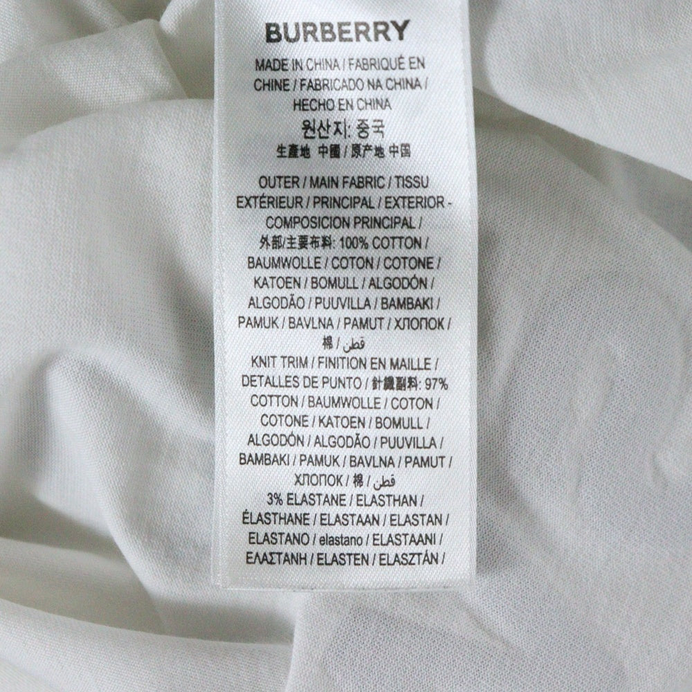 BURBERRY(バーバリー) HORSE FERRY PRINT 8040691 ホース フェリー プリント クルーネック半袖Tシャツ カットソー ホワイト