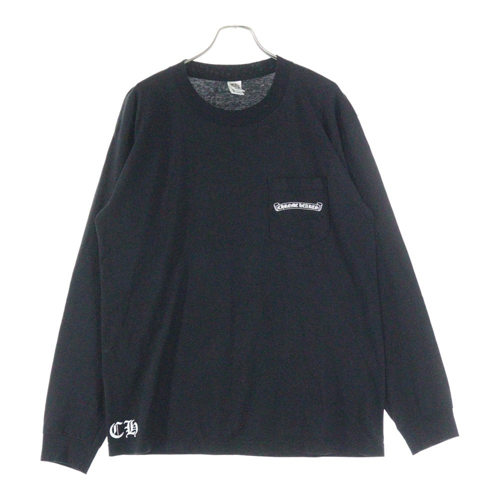 CHROME HEARTS(クロムハーツ) CH PLS L/S STAFF TEE CHプラスプリント ロングTシャツ スタッフ限定 ブラック
