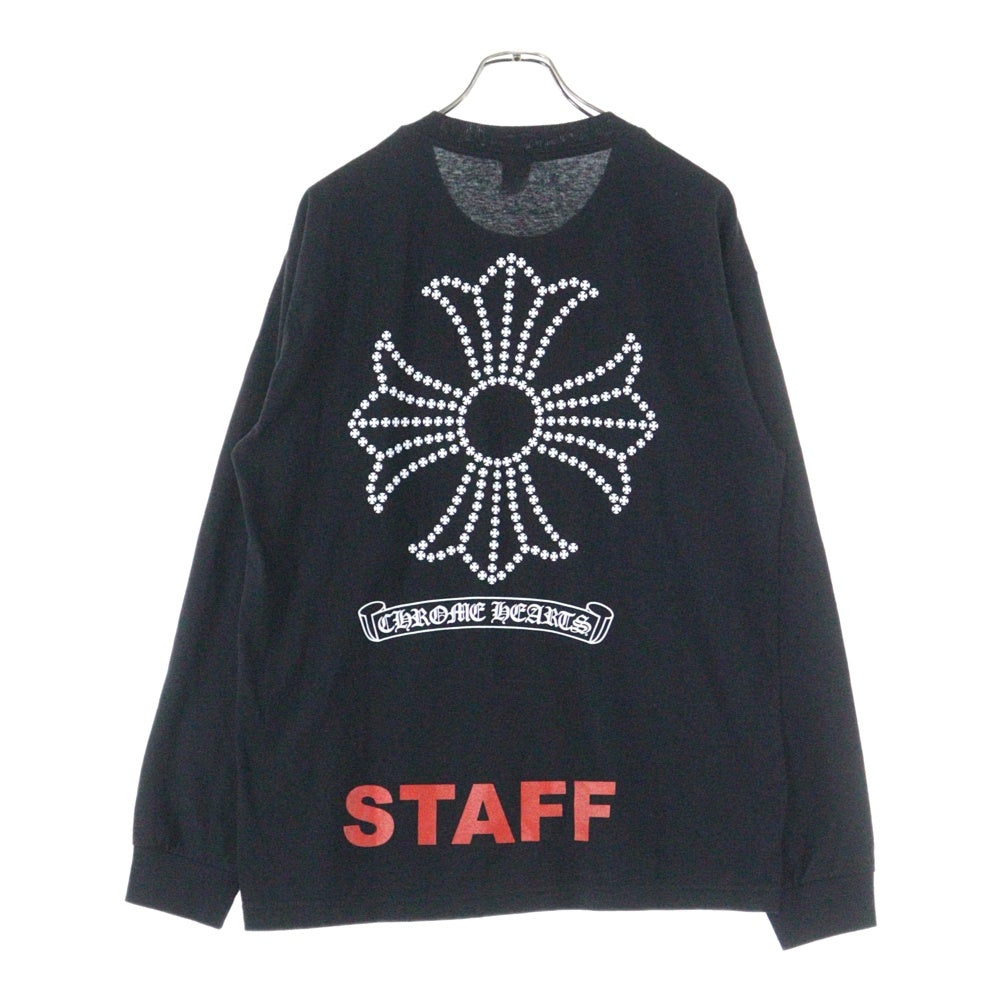 CHROME HEARTS(クロムハーツ) CH PLS L/S STAFF TEE CHプラスプリント ロングTシャツ スタッフ限定 ブラック
