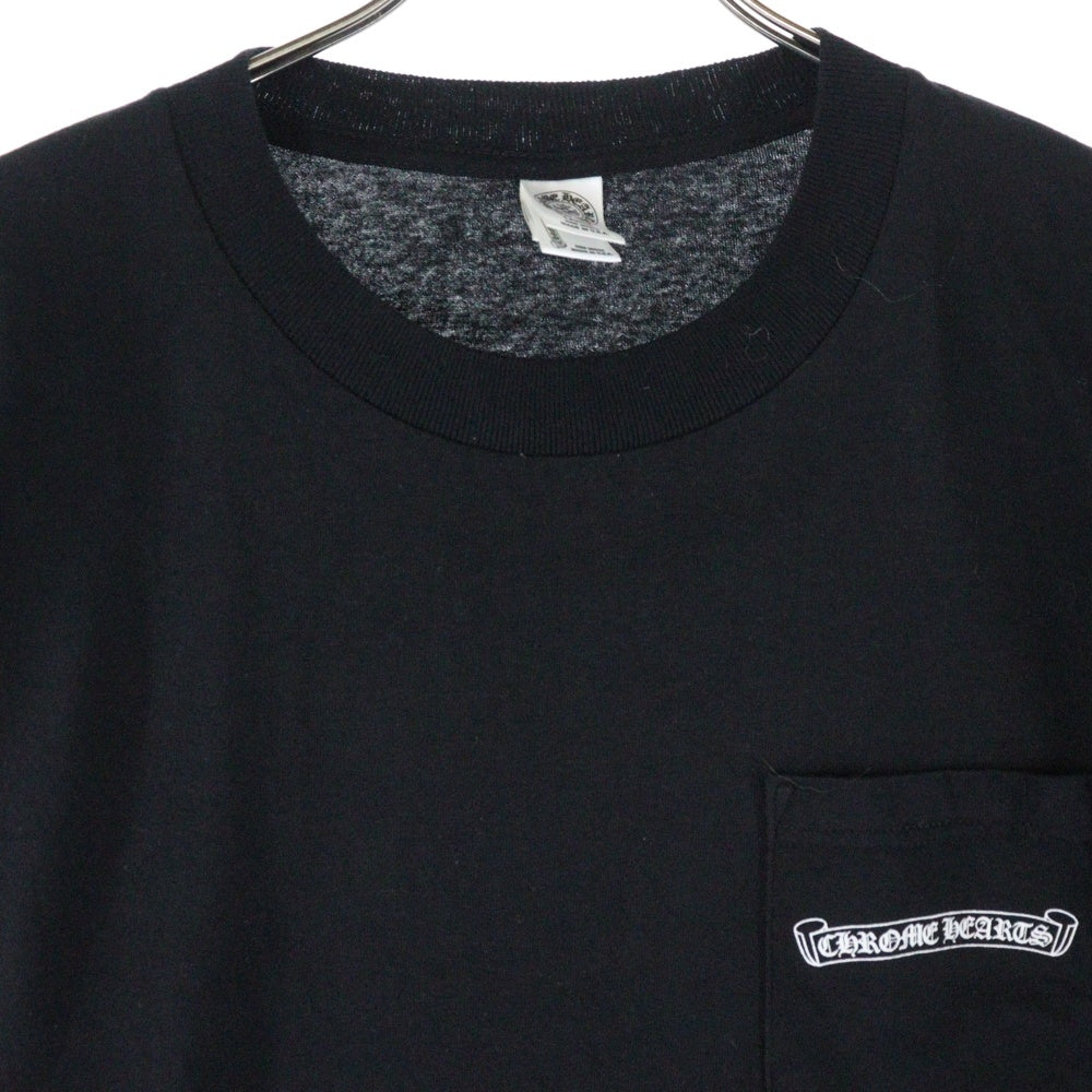 CHROME HEARTS(クロムハーツ) CH PLS L/S STAFF TEE CHプラスプリント ロングTシャツ スタッフ限定 ブラック