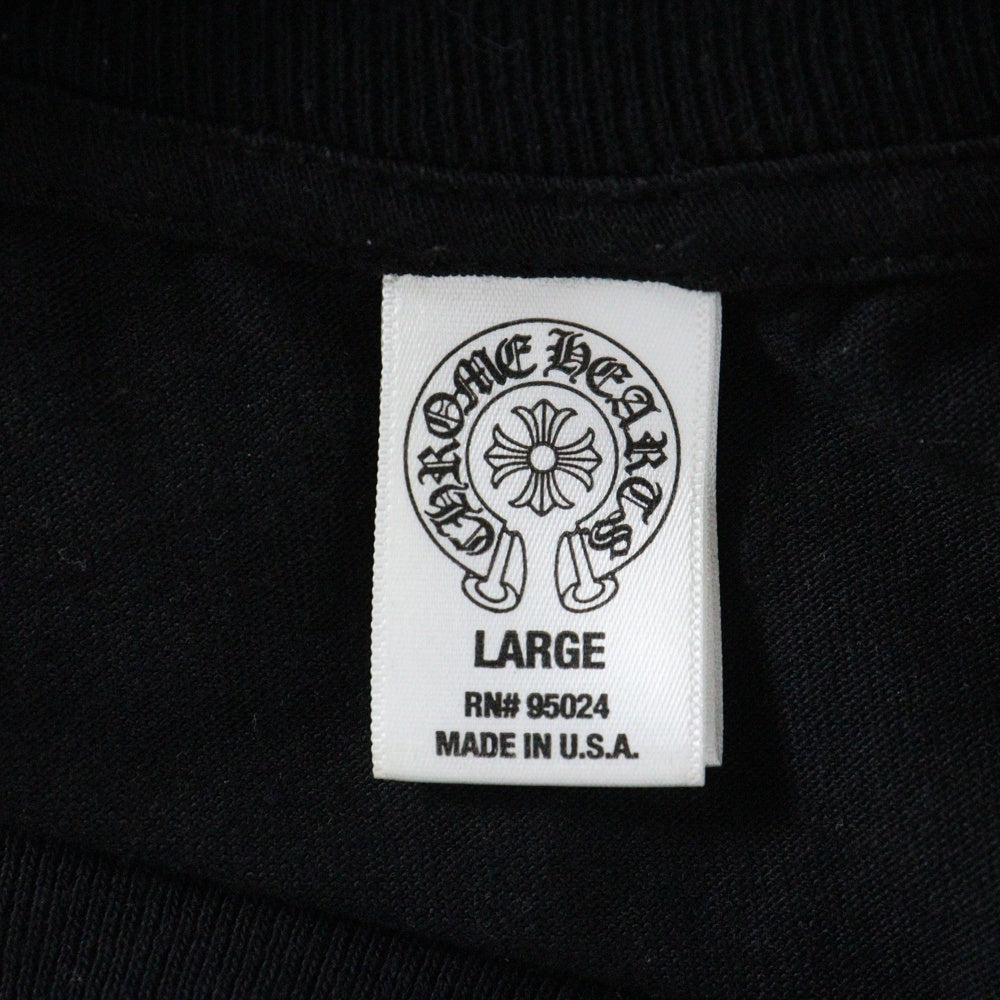 CHROME HEARTS(クロムハーツ) CH PLS L/S STAFF TEE CHプラスプリント ロングTシャツ スタッフ限定 ブラック