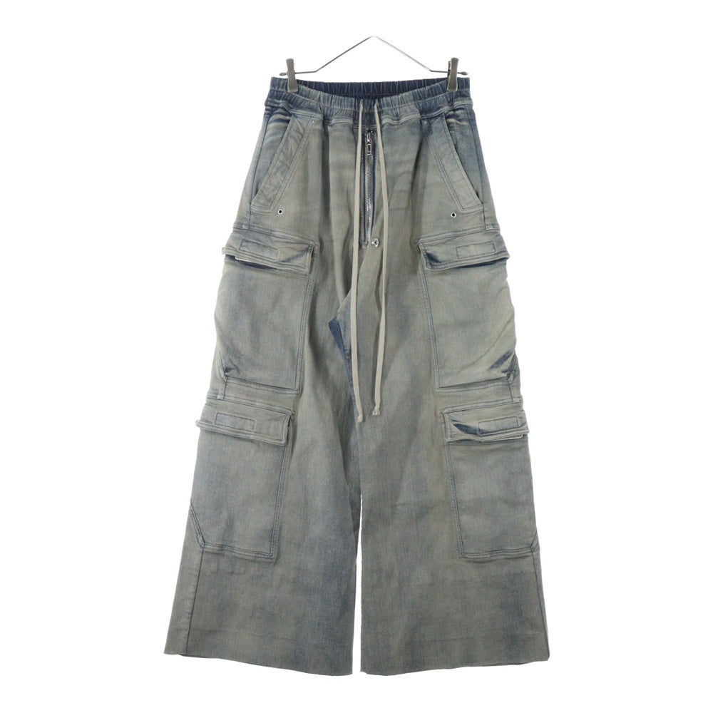 Rick Owens DRKSHDW(リックオウエンス ダークシャドウ) 24AW ダブルカーゴジャンボベラデニムパンツ DU02D2398-SKY インディゴ