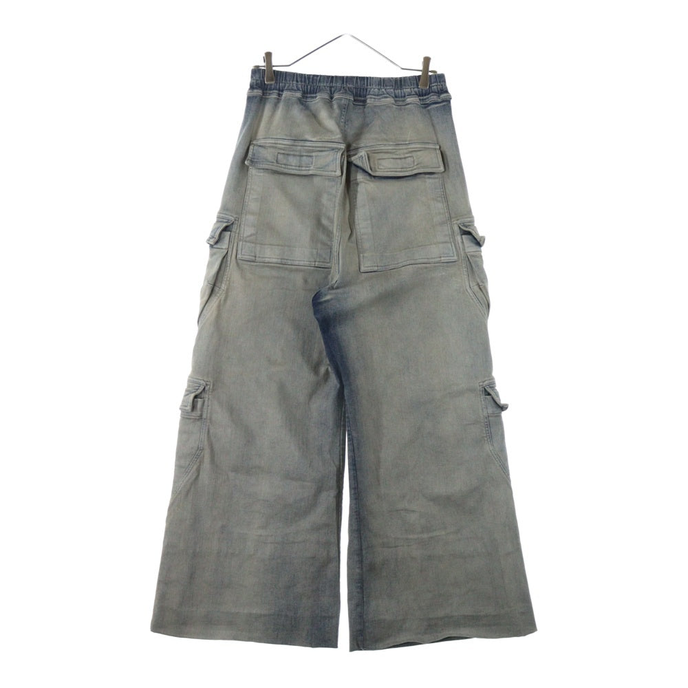 Rick Owens DRKSHDW(リックオウエンス ダークシャドウ) 24AW ダブルカーゴジャンボベラデニムパンツ DU02D2398-SKY インディゴ