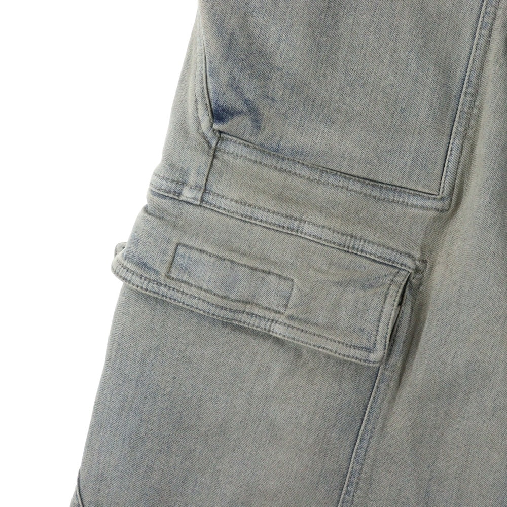 Rick Owens DRKSHDW(リックオウエンス ダークシャドウ) 24AW ダブルカーゴジャンボベラデニムパンツ DU02D2398-SKY インディゴ