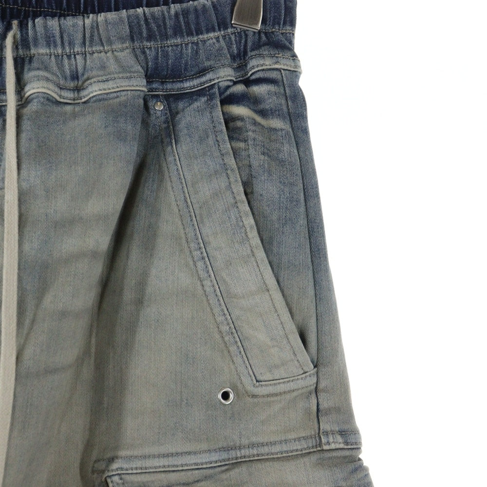 Rick Owens DRKSHDW(リックオウエンス ダークシャドウ) 24AW ダブルカーゴジャンボベラデニムパンツ DU02D2398-SKY インディゴ