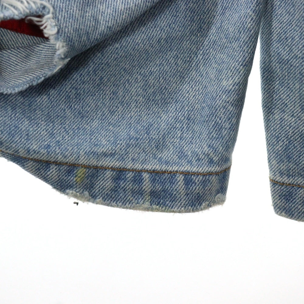 BALENCIAGA(バレンシアガ) 21AW SLASHED デニムパンツ レイヤード ダメージ加工 662764 TBP46 インディゴ