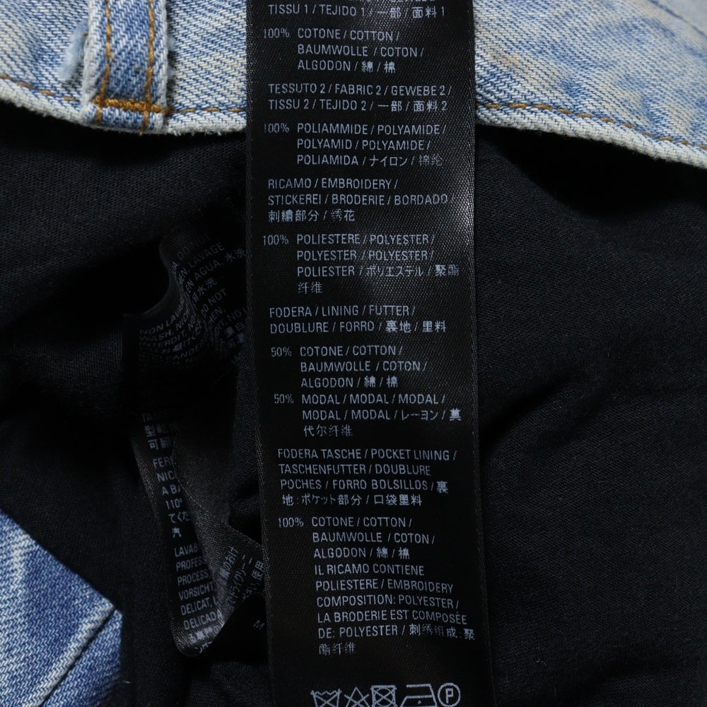 BALENCIAGA(バレンシアガ) 21AW SLASHED デニムパンツ レイヤード ダメージ加工 662764 TBP46 インディゴ