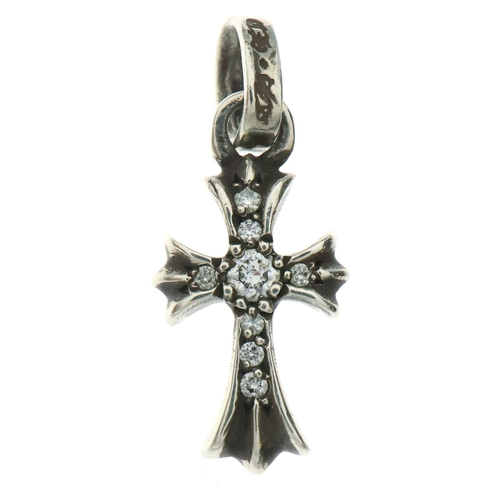 CHROME HEARTS(クロムハーツ) CRS BBYFAT P DMND ベイビーファットクロス PAVEダイヤ ペンダントトップ シルバーBCA234