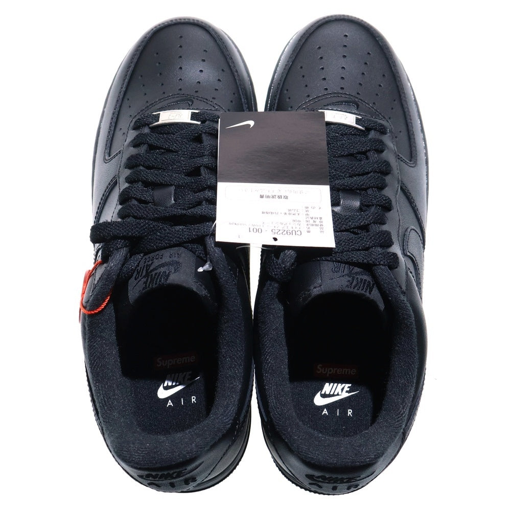 NIKE(ナイキ) ×SUPREME AIR FORCE 1 LOW CU9225-001 エアフォース1 ローカットスニーカー ブラック US9/27.0cm