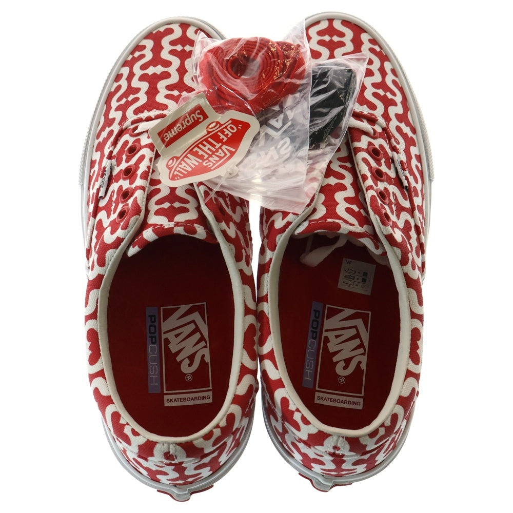 SUPREME(シュプリーム) ×VANS Skate Era Monogram S Logo バンズ スケート エラ モノグラムSロゴ ローカットスニーカー レッド US8.5/26.5cm