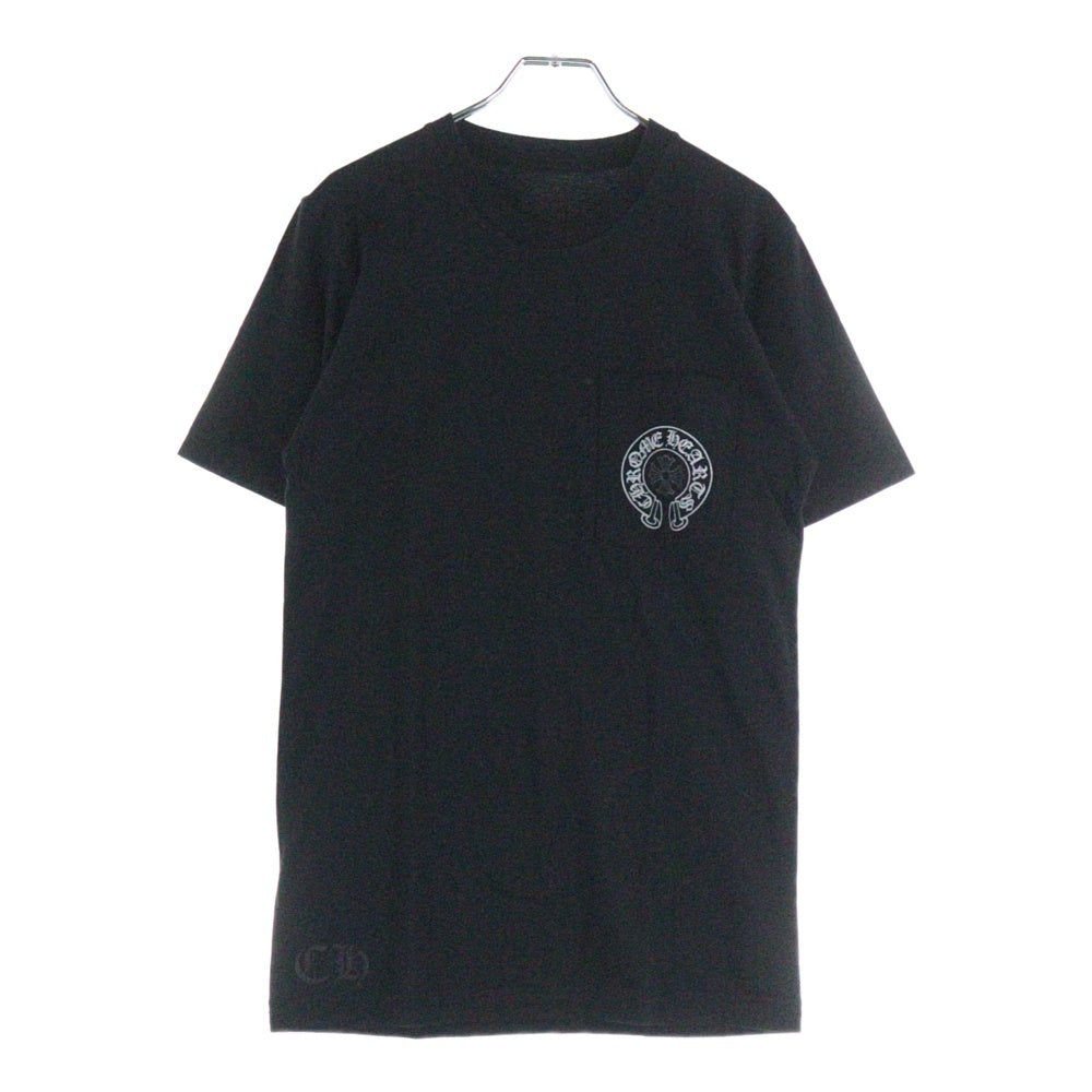 CHROME HEARTS(クロムハーツ) LAS VEGAS EXCLUSIVE HORSESHOE SS TEE ラスベガス限定 ホースシュープリント クルーネック 半袖Tシャツ カットソー ブラック/シルバー