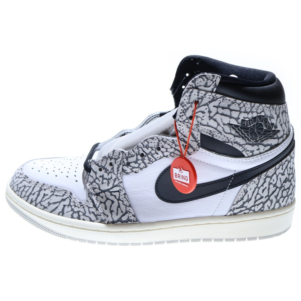 NIKE(ナイキ) AIR JORDAN 1 RETRO HIGH OG White Cement Safari DZ5485-052 エア ジョーダン 1 レトロ ハイカットスニーカー ホワイトセメント サファリ グレー US9.5/27.5cm