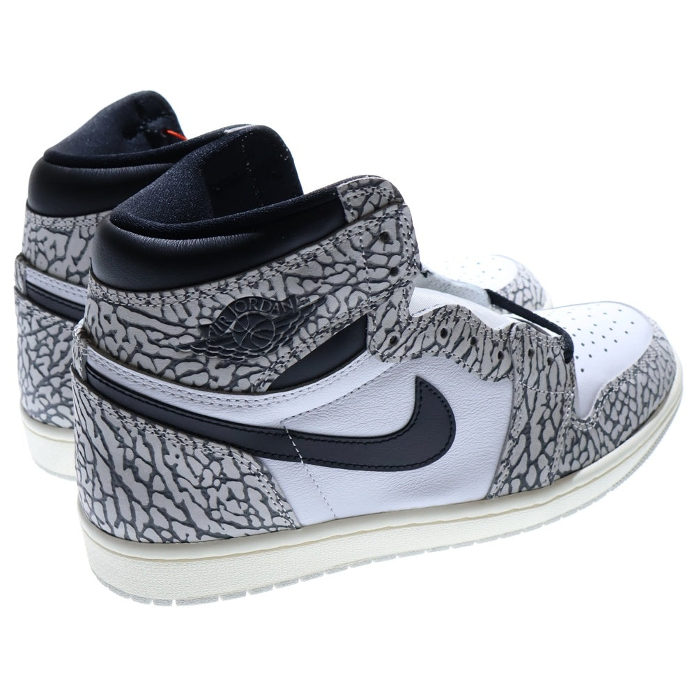 NIKE(ナイキ) AIR JORDAN 1 RETRO HIGH OG White Cement Safari DZ5485-052 エア ジョーダン 1 レトロ ハイカットスニーカー ホワイトセメント サファリ グレー US9.5/27.5cm