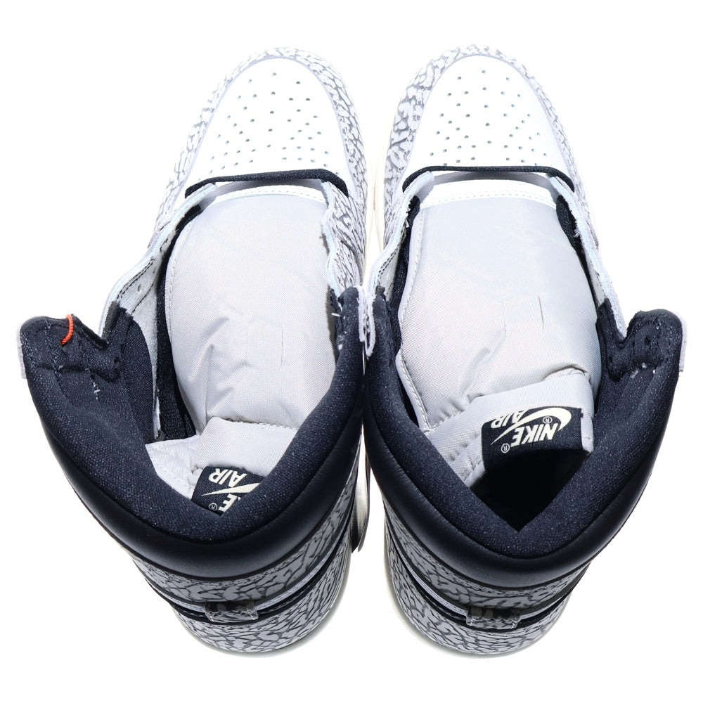 NIKE(ナイキ) AIR JORDAN 1 RETRO HIGH OG White Cement Safari DZ5485-052 エア ジョーダン 1 レトロ ハイカットスニーカー ホワイトセメント サファリ グレー US9.5/27.5cm