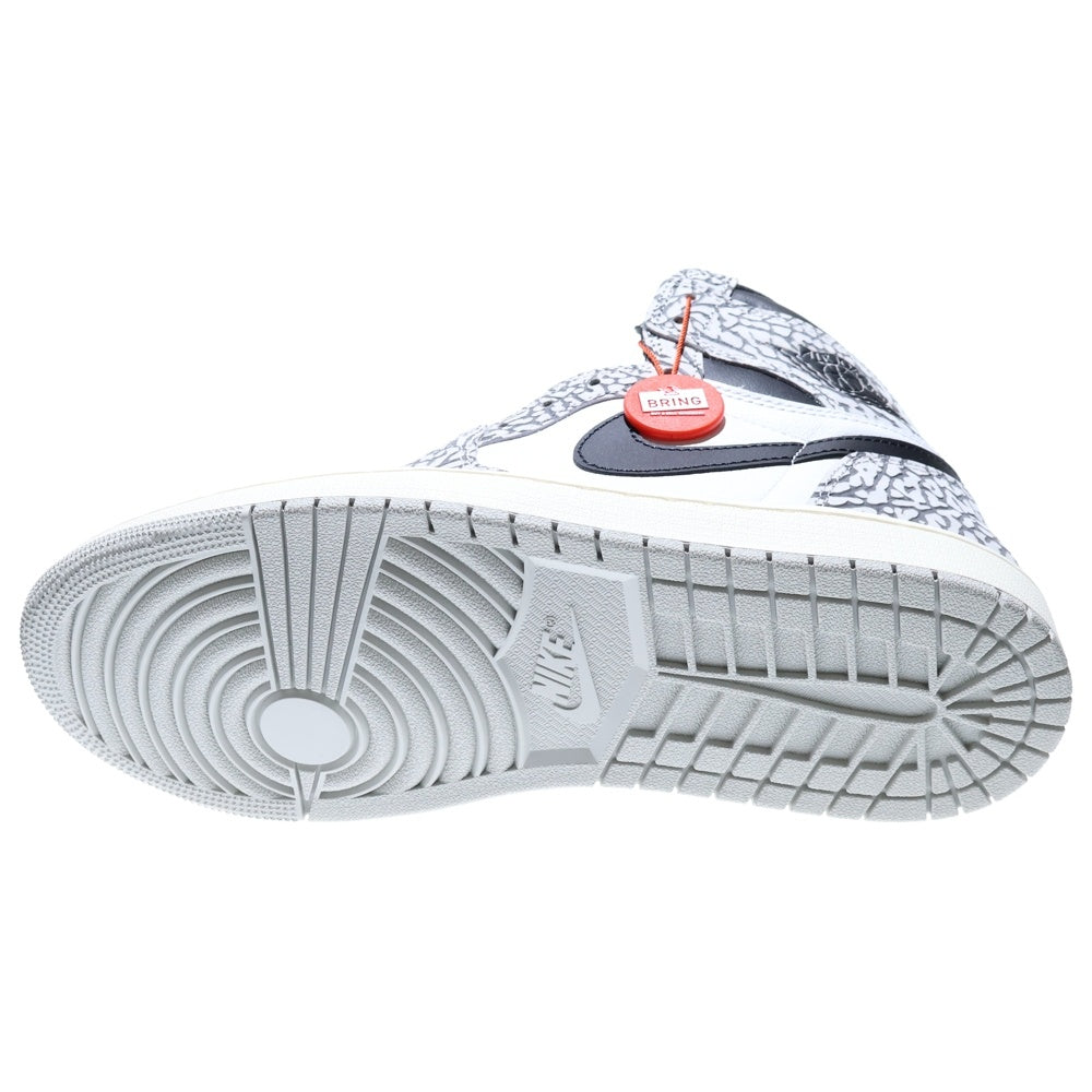 NIKE(ナイキ) AIR JORDAN 1 RETRO HIGH OG White Cement Safari DZ5485-052 エア ジョーダン 1 レトロ ハイカットスニーカー ホワイトセメント サファリ グレー US9.5/27.5cm