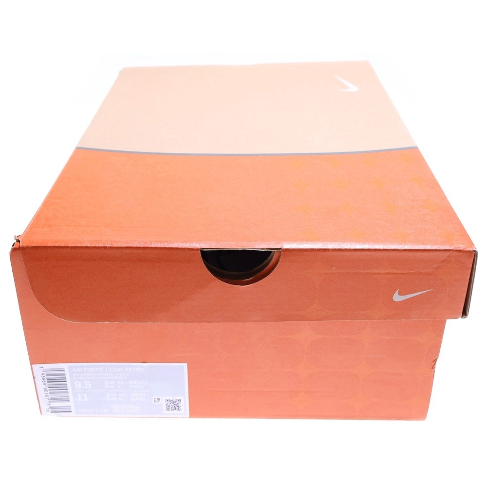 NIKE(ナイキ) AIR FORCE 1 LOW RETRO DM0576‐100 エアフォース 1 ロー レトロ ローカットスニーカー ホワイト/ブラウン US9.5/27.5cm