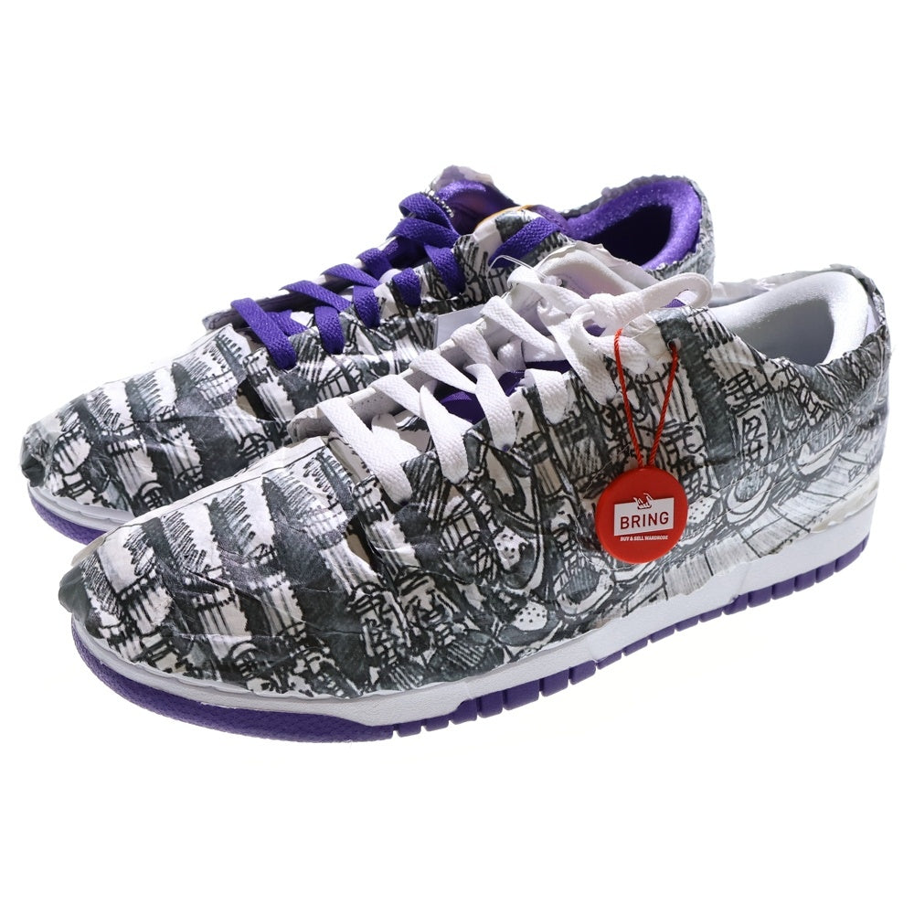 NIKE(ナイキ) MNS DUNK LOW FLIP THE OLD SCHOOL DJ4636-100 ダンク フリップ ザ オールドスクール ローカットスニーカー ホワイト/パープル US10.5/27.5cm