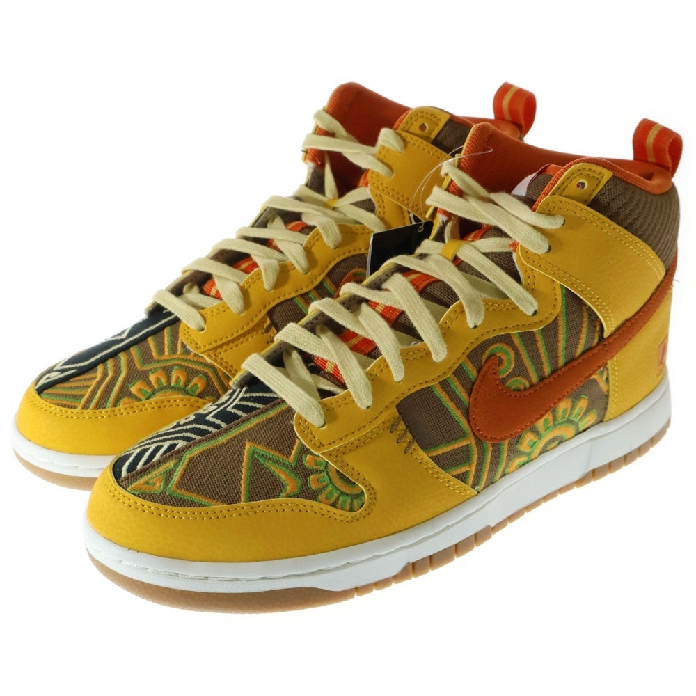NIKE(ナイキ) DUNK HIGH PREMIUM SOMOS FAMILIA DZ5354-045 ダンク ハイ プレミアム ソモス ファミリア ハイカットスニーカー イエロー US9.5/27.5cm
