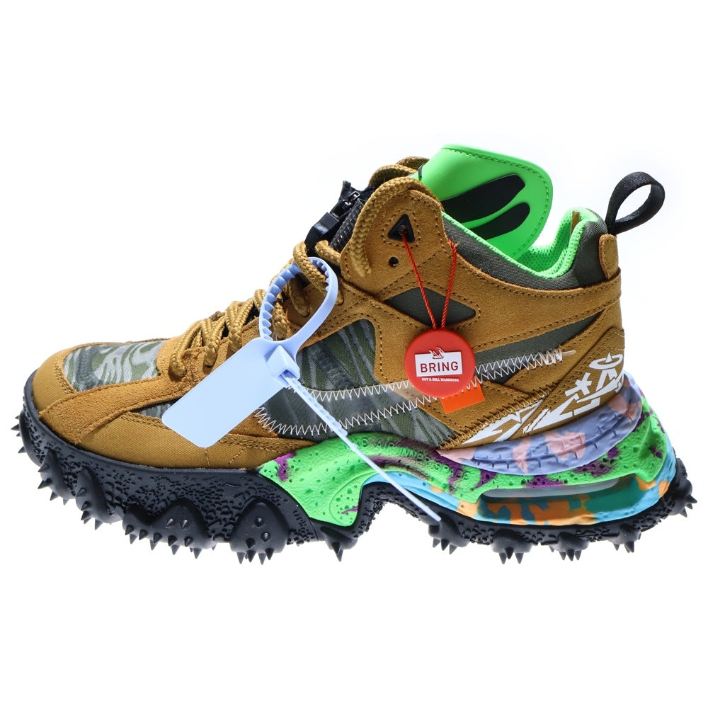 NIKE(ナイキ) ×OFF-WHITE AIR TERRA FORMA Wheat and Green Strike DQ1615-700 エア テラフォーマ ハイカットスニーカー ブラウン US9.5/27.5cm