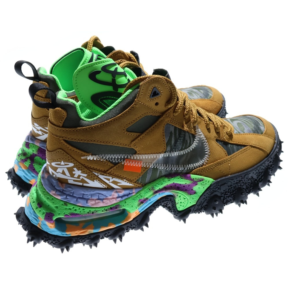 NIKE(ナイキ) ×OFF-WHITE AIR TERRA FORMA Wheat and Green Strike DQ1615-700 エア テラフォーマ ハイカットスニーカー ブラウン US9.5/27.5cm