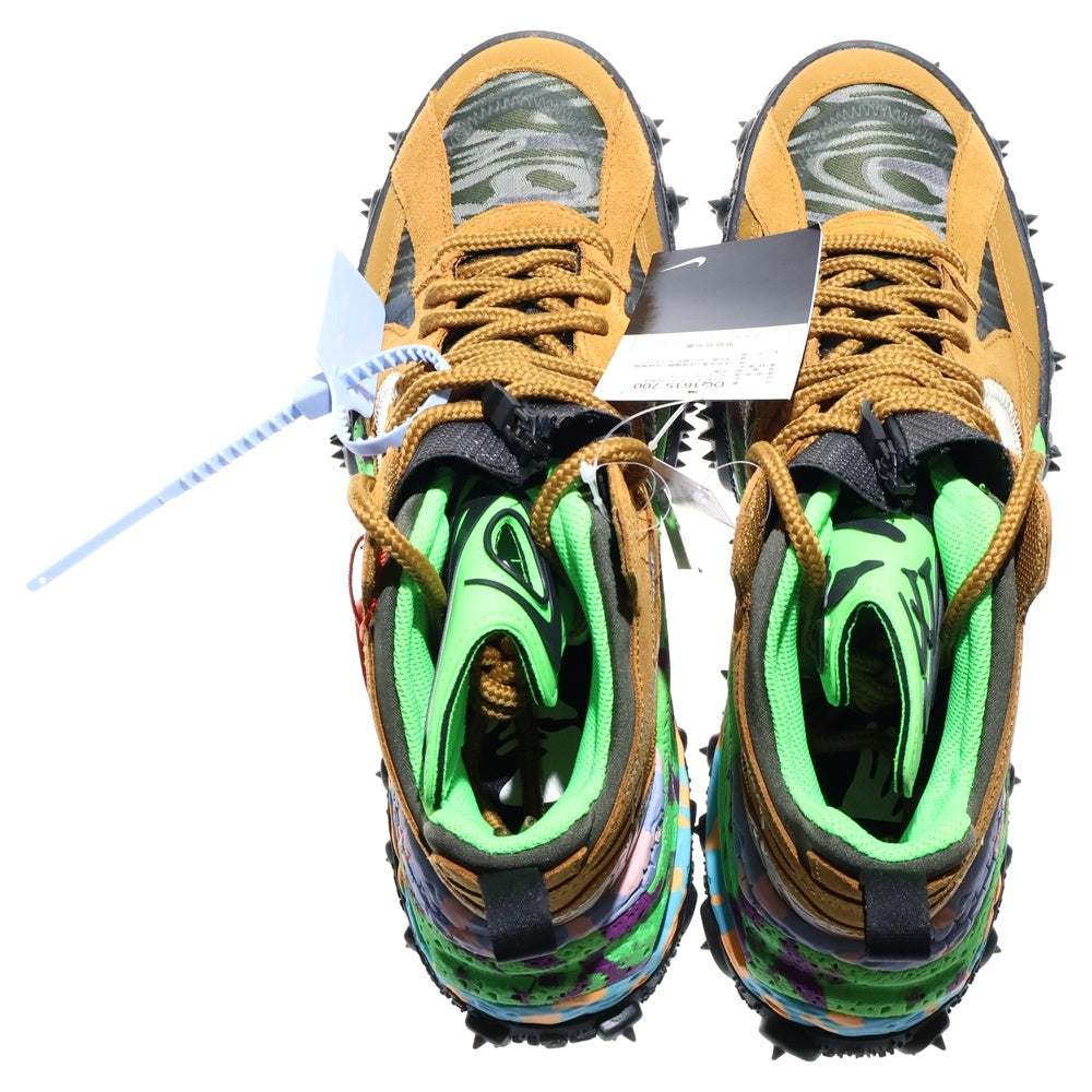 NIKE(ナイキ) ×OFF-WHITE AIR TERRA FORMA Wheat and Green Strike DQ1615-700 エア テラフォーマ ハイカットスニーカー ブラウン US9.5/27.5cm