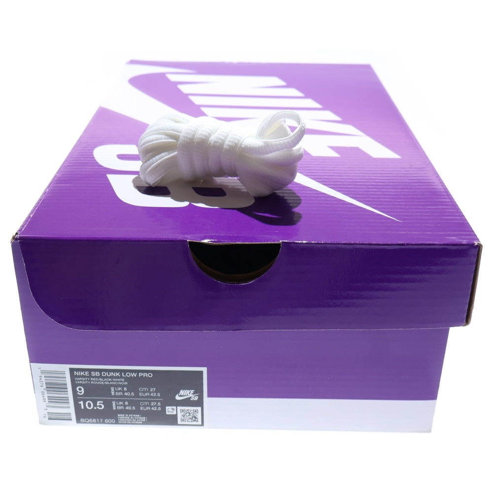 NIKE SB(ナイキエスビー) DUNK LOW PRO J-PACK CHICAGO BQ6817-600 ダンク プロ ジェーパック シカゴ ローカットスニーカー レッド/ホワイト US9/27.0cm