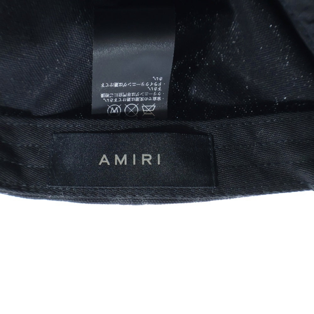 AMIRI(アミリ) FULL CANVAS MA HAT フルキャンバスハット トラッカーキャップ ブラック SRAMHACP1016SMRBC012