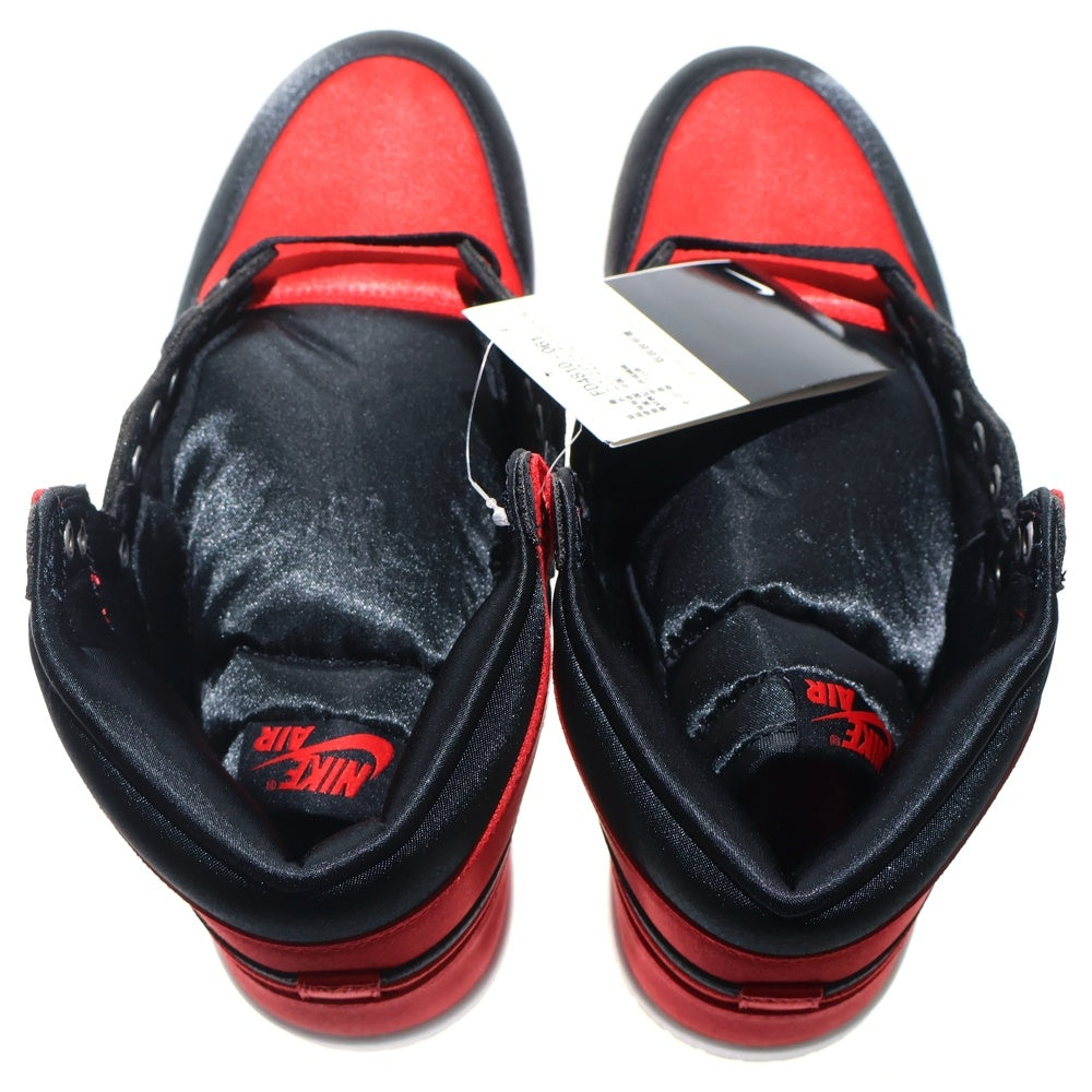 NIKE(ナイキ) WMNS AIR JORDAN1 RETRO HIGH OG FD4810-061 エアジョーダン1 サテンブレッド ハイカットスニーカー US10/27.0cm レッド