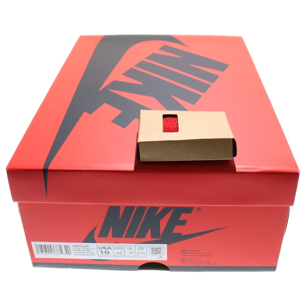 NIKE(ナイキ) WMNS AIR JORDAN1 RETRO HIGH OG FD4810-061 エアジョーダン1 サテンブレッド ハイカットスニーカー US10/27.0cm レッド