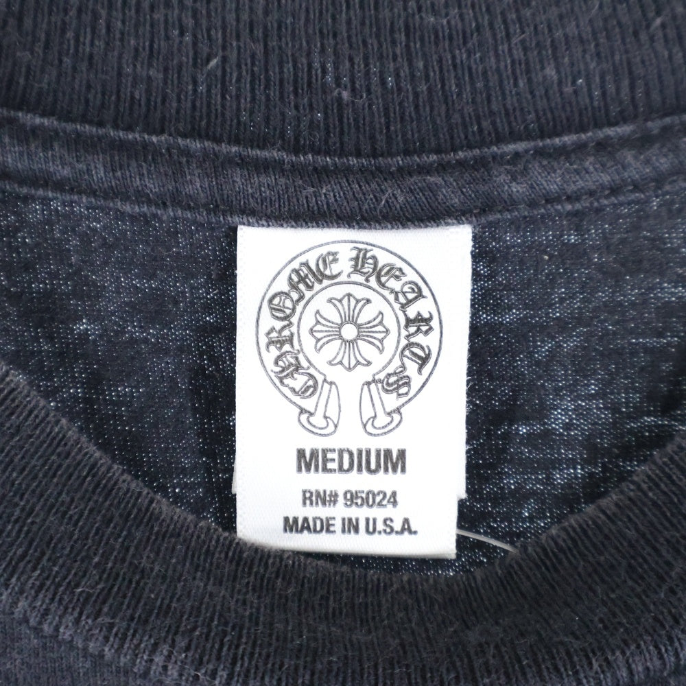CHROME HEARTS(クロムハーツ) OLD CH CROSS POCKET TEE オールド CHクロス ポケット半袖Tシャツ カットソー ブラック