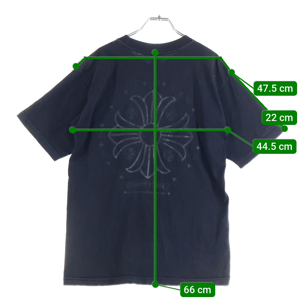 CHROME HEARTS(クロムハーツ) OLD CH CROSS POCKET TEE オールド CHクロス ポケット半袖Tシャツ カットソー ブラック