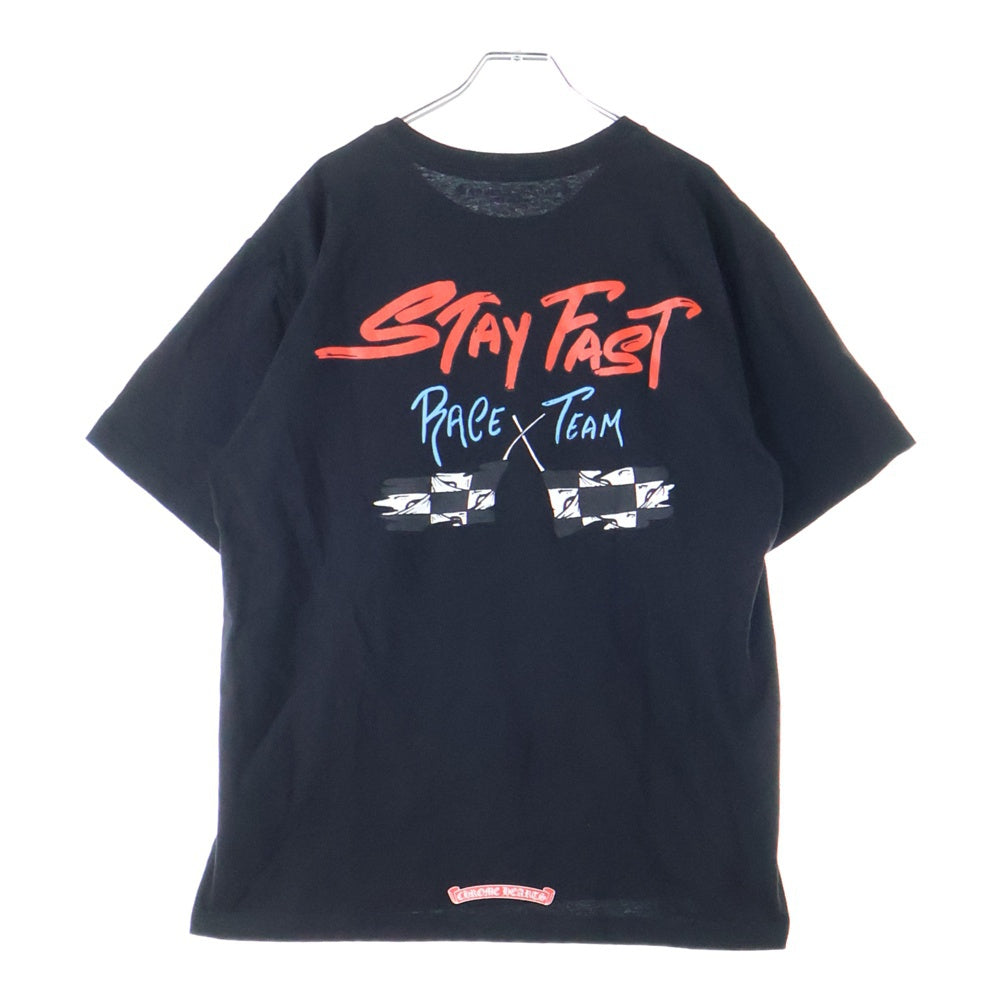CHROME HEARTS(クロムハーツ) PPO STAY FAST RACE TEAM T-SHRT MATTY BOY ステイファストプリント半袖Tシャツ ブラック