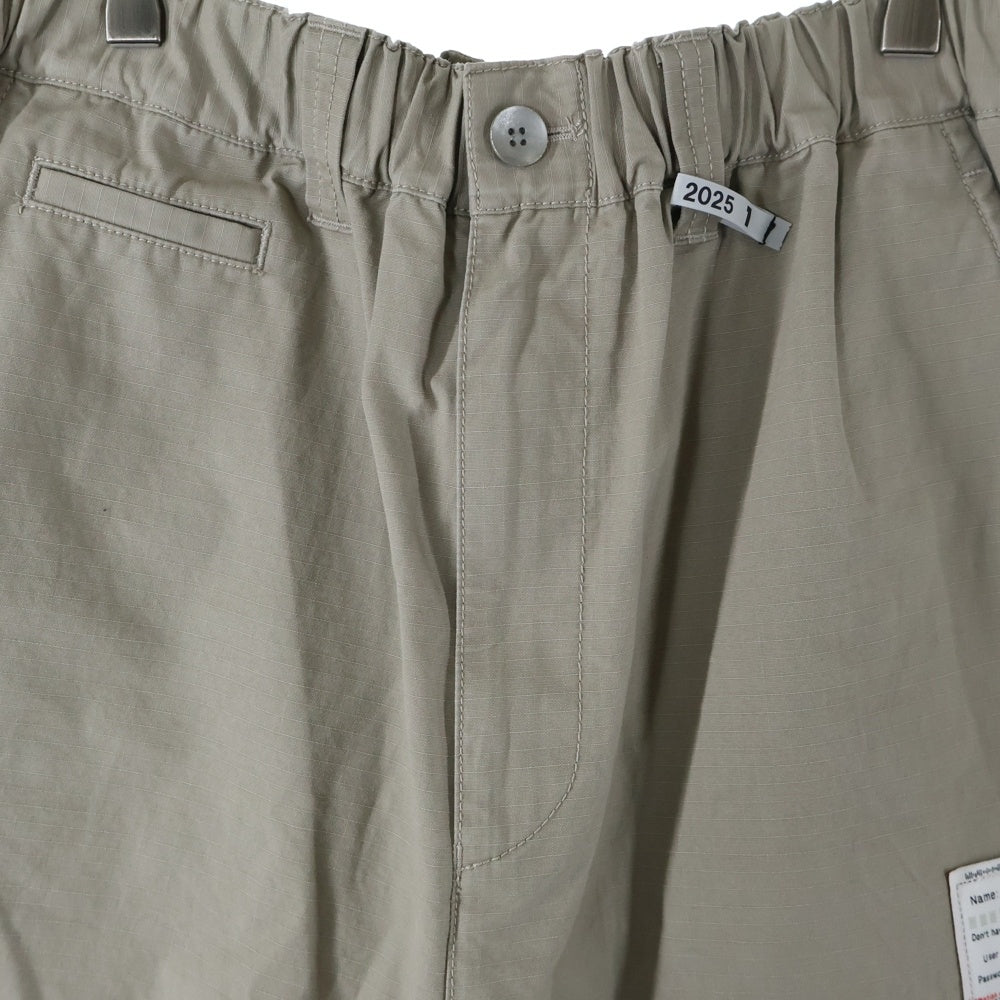 MAISON MIHARAYASUHIRO(メゾンミハラヤスヒロ) FOUR LEGS SHORTS フォーレッグショーツ ドッキング ベージュ/カーキ A14PT042