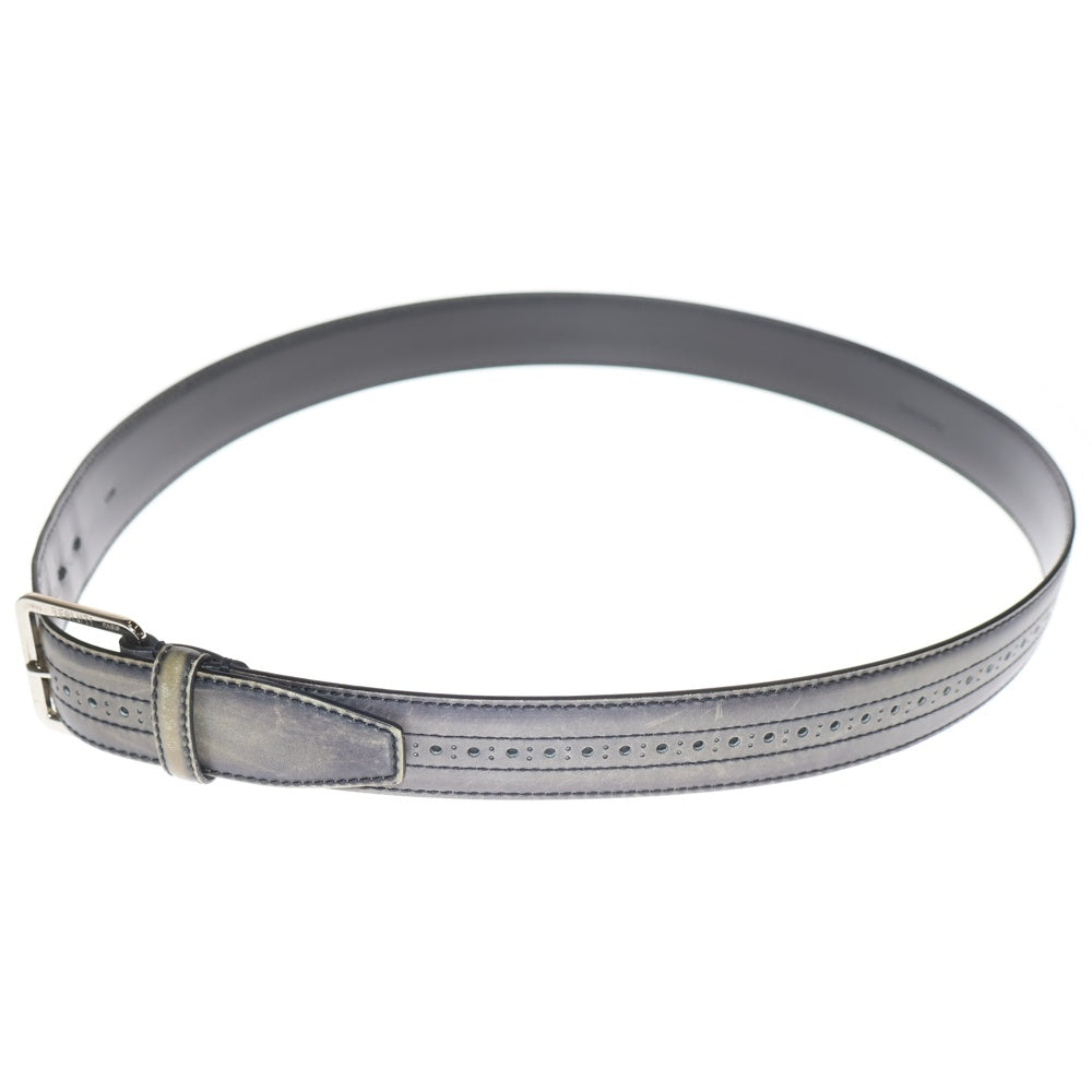 Berluti(ベルルッティ) パティーヌ レザーベルト バックル グレー L1200