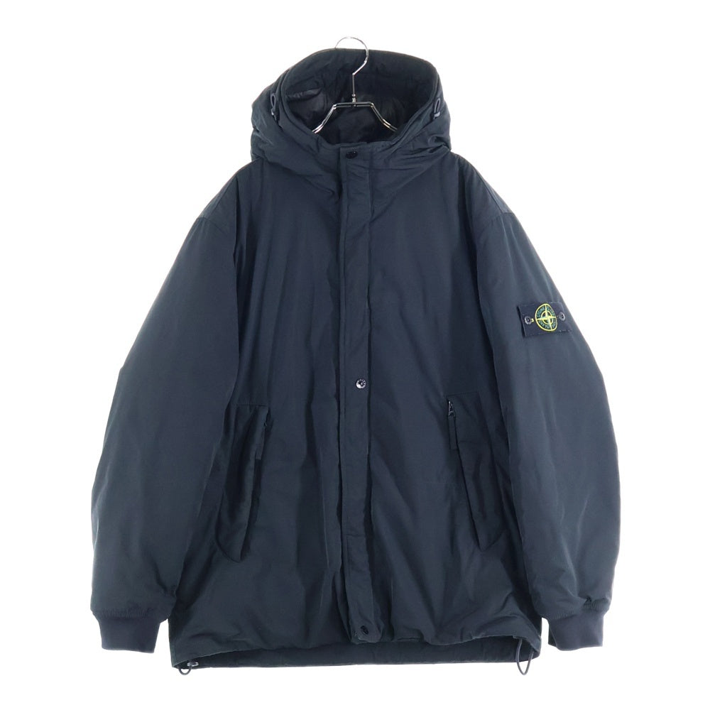 STONE ISLAND(ストーンアイランド) MICRO TWILL JACKET 791541826 V0020 マイクロツイル プリマロフト フード付きダウンジャケット ブラック