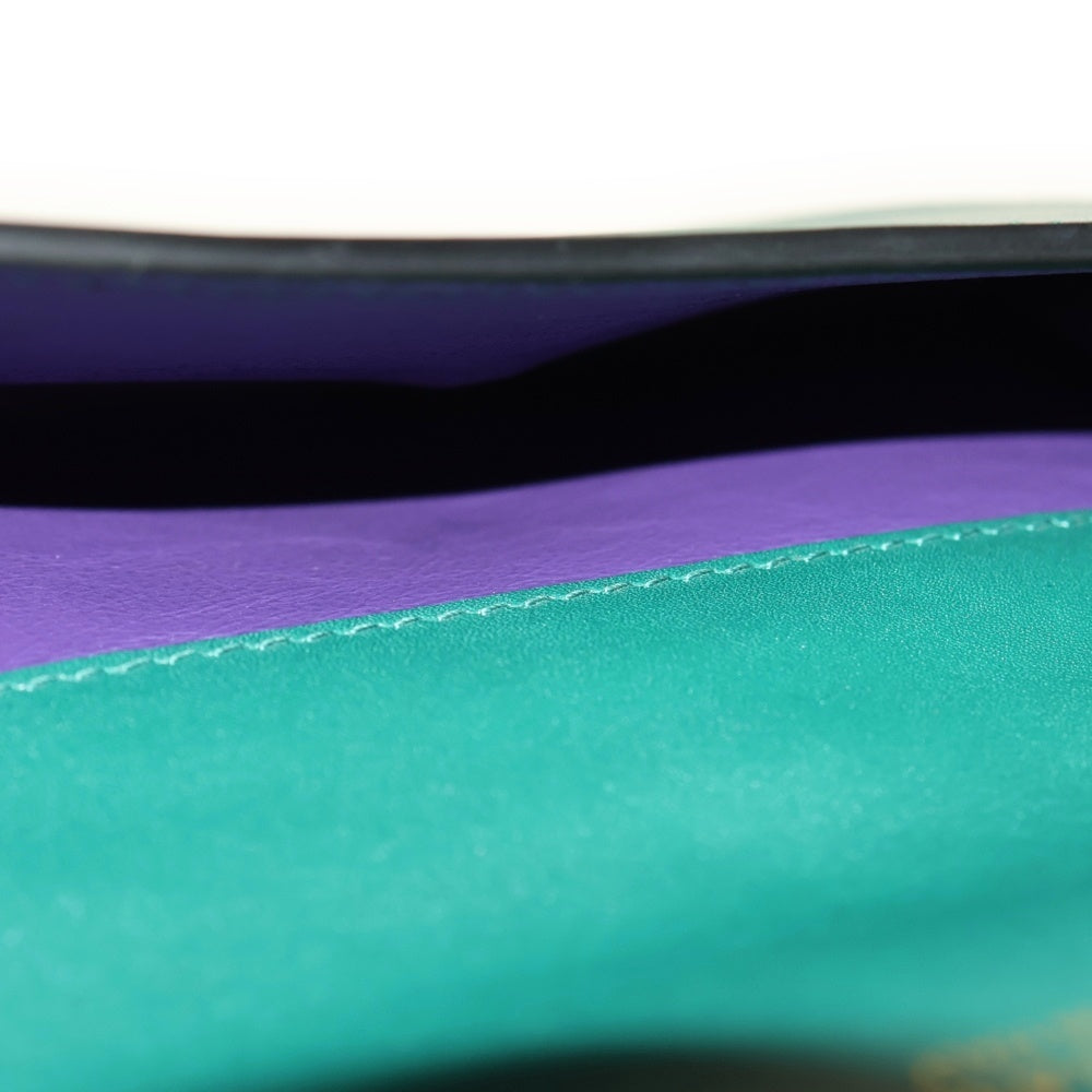 BVLGARI(ブルガリ) セルペンティ フォーエバー 二つ折り財布 カーフレザー グリーン 282665