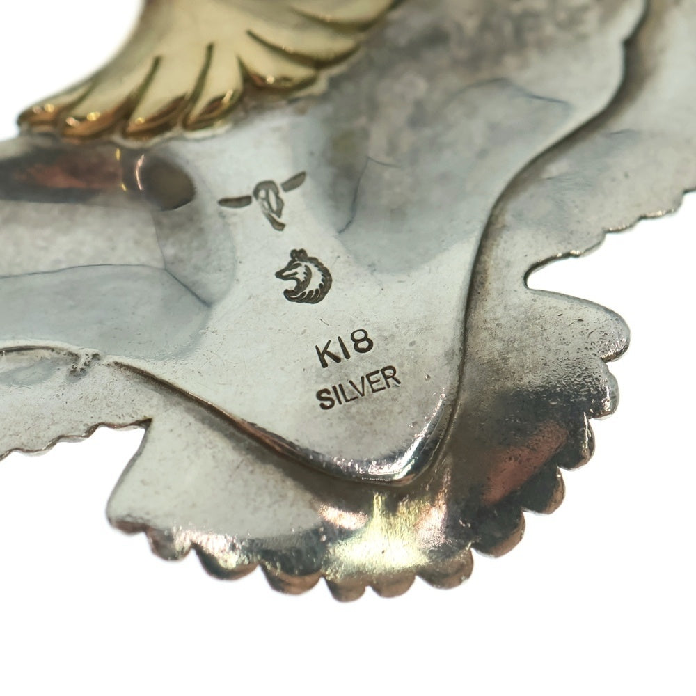 TADY & KING(タディアンドキング) 大イーグル頭金 ネックレストップ シルバー/ゴールド