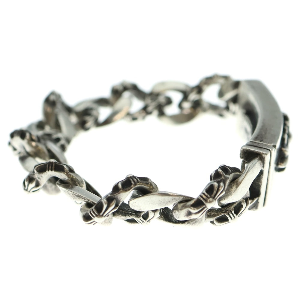 CHROME HEARTS(クロムハーツ) ID FLORAL CRS フローラルクロスIDファンシーリンク ブレスレット 13LINK