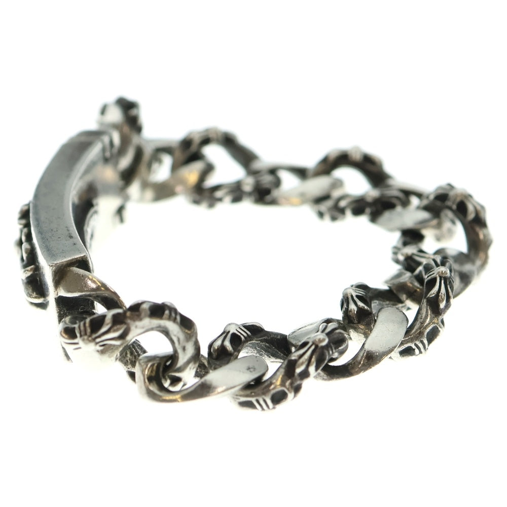 CHROME HEARTS(クロムハーツ) ID FLORAL CRS フローラルクロスIDファンシーリンク ブレスレット 13LINK