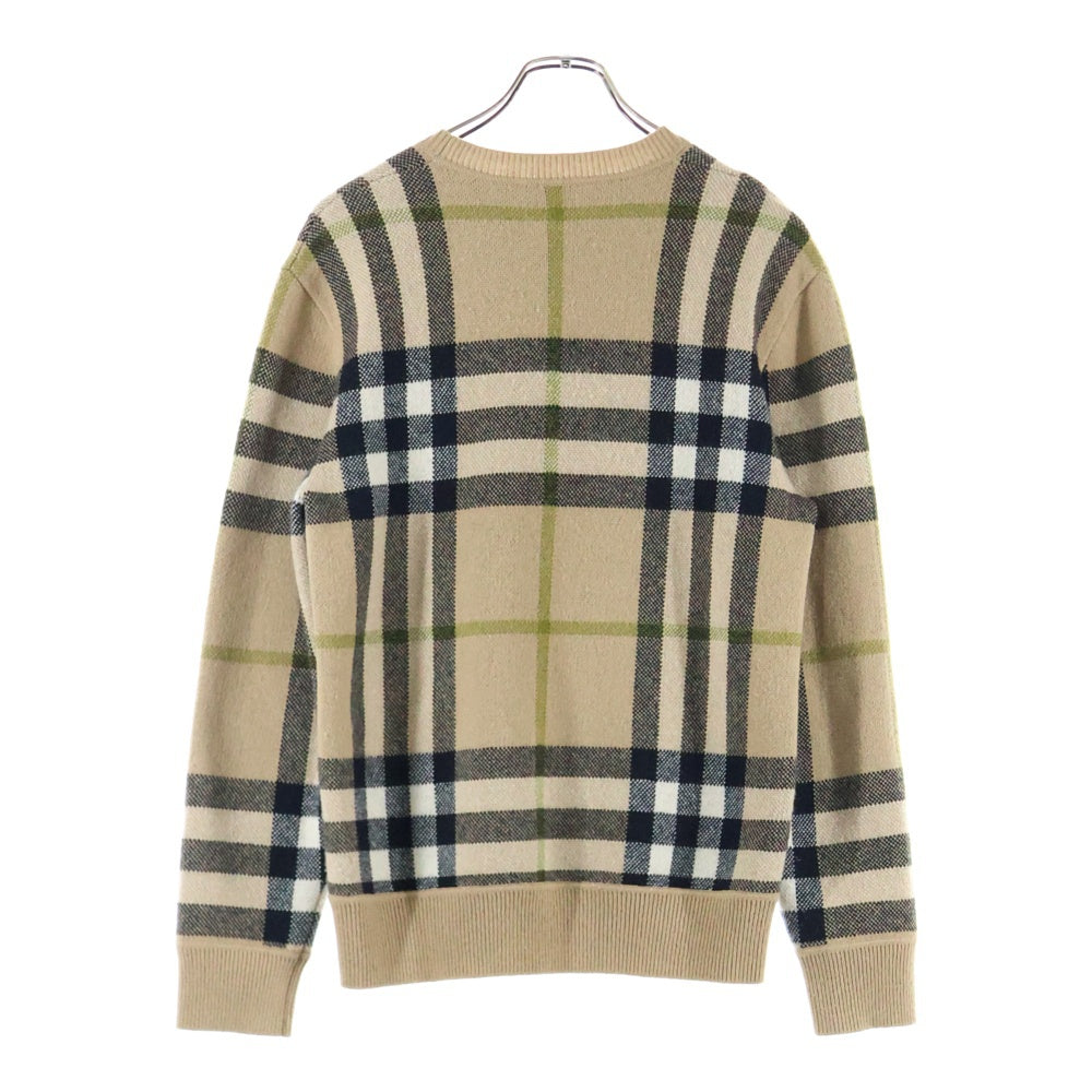 BURBERRY(バーバリー) 22AW NIXON Knit ニクソンニット ノバチェック カシミヤ ベージュ 8041286/71E